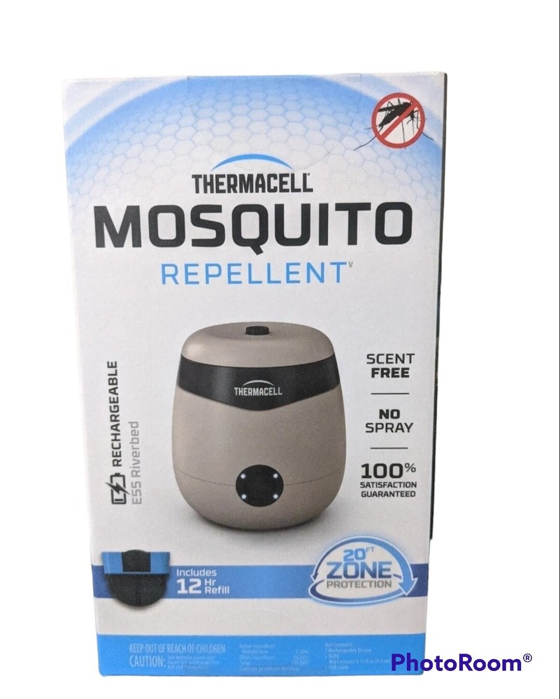New Thermacell Rechargeable Mosquito Repellent with 20’ Protection Zone Malaria