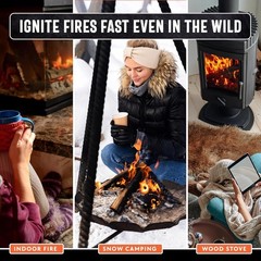 Billy Buckskin Eco-Friendly Fatwood Fire Starter Sticks – 2lb for All Weather