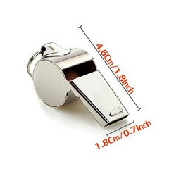 Professional Stainless-Steel Whistles with Lanyards Loud Crisp Sound Whistle