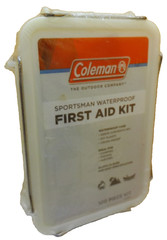 Coleman first aid kit NOS sealed vintage camping outdoors sportsman waterproof