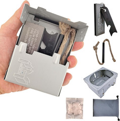Survival Fire Starter Kit – Ferro Rod & Magnesium Fire Starter Compact Solo Stov