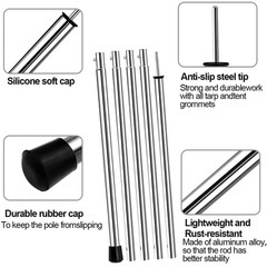 SAN Like Tent Pole Telescopic Adjustable Length – Steel thickness 0.4mm