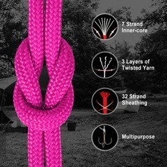 Werewolves Paracord Rope 7 Strand Type Iii Parachute Cord 4Mm / For Crafting