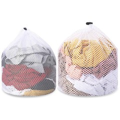 2pcs Mesh Laundry Bags for 11.81 inches x 15.75 (two sizes), 2 Pcs