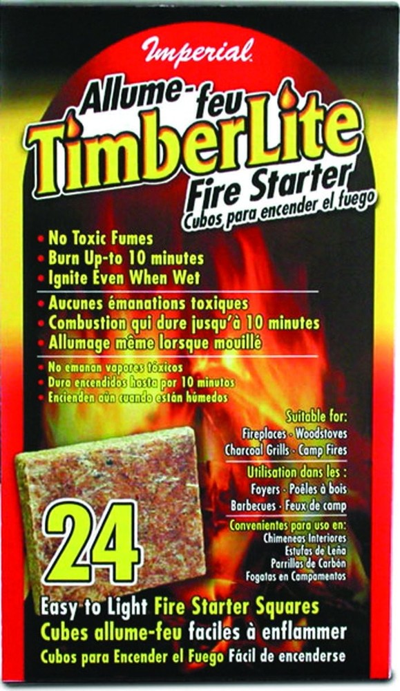 Imperial KK0312 Timberlite Fire Starter, 24 Squares, Brown 24