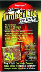 Imperial KK0312 Timberlite Fire Starter, 24 Squares, Brown 24