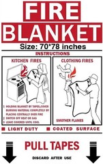 Isop Fireproof Blanket Large 70 78 Inches Pack Of 2 Emergency Fire Blanket