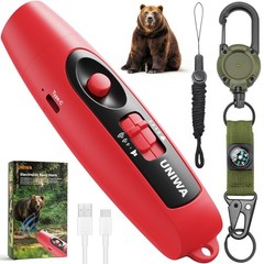 UNIWA Electronic Air Bear Horn, 120±5 dB Loud Air Horn for Safety Hiking Camping