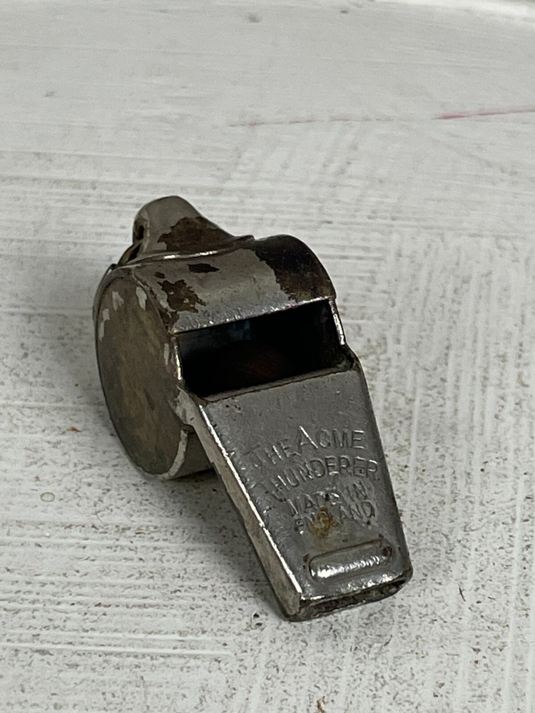 Acme 1.75″ Thunderer Metal Pea Sports Whistle Lead Free Deep Tone