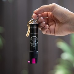 2 Police Magnum pepper spray .75oz HP keyring personal safety defense protection