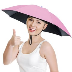 NOUCCI Fishing Umbrella Hat for Adults Women and 27 inches, Pinkish/27″