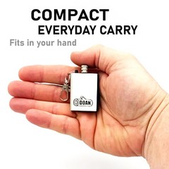 Refillable Survival Fire Starter, Compact Keychain Lighter, Metal Outdoor Fir…