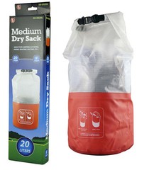 20 Liter Dry Sack 500D PVC Camping Water Boating Rafting Hiking Survival Kit Bag