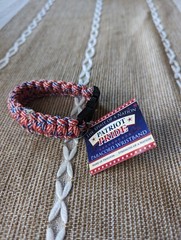 Patriot Pride Paracord Wristband – Red White & Blue