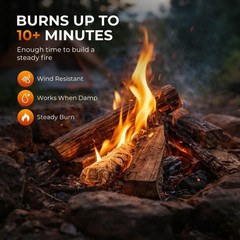 72 PCS Fire Starters – Natural Fire Starter Sticks for Fireplace, Fire Pit, G…