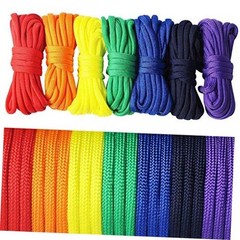 7 pcs Paracord Bracelet Cord Parachute Rainbow Rope Outdoor Survival Safe Rope