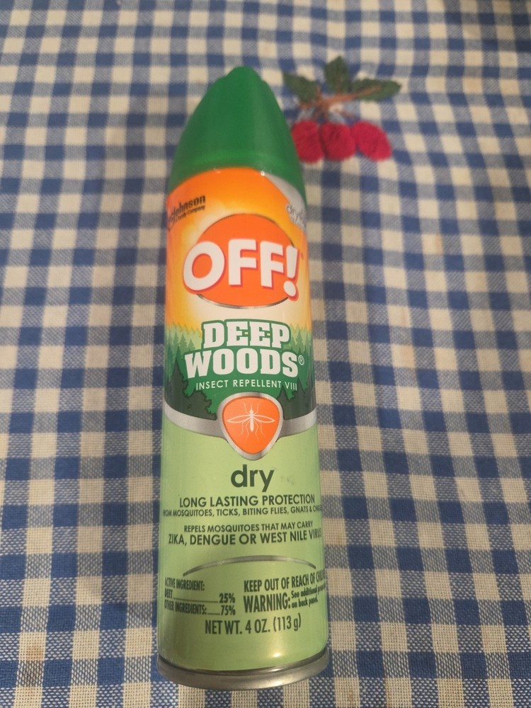 Off Deep Woods Insect Repellent VIII Dry Bug Spray 4 oz Each Only 1 Bottle