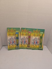 1992 OmniGlow Snaplight Green 6″ Light Glow Stick Lot Of 3 NOS Unpunched Blue