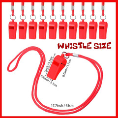 Whistle for Adults with Lanyard Plastic Safety Emergency Whistle Survival Loud f