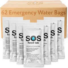 S.O.S Emergency Drinking Water – 62 Packets (4.22 Oz Each) – 5-Year Shelf Life,