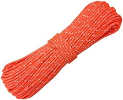 2mm Fluorescent Reflective Guyline Camping Paracord, Ultralight Thin Cord Rope f