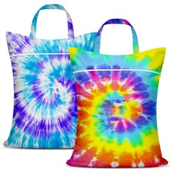 2 Pcs Large Travel Laundry Bag Waterproof With Handle – Large, Tie Dye