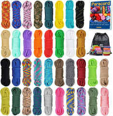 36 Colors 10Ft Paracord 550 Combo Kit, Paracord Bracelets Making Kit
