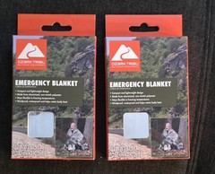 Lot Of 2 Ozark Trail Outdoor Equipment Emergency Blanket 52″x 82.5″ New Sealed