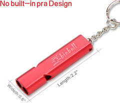Emergency Whistles Lifeguard Safety Whistle with Lanyard and Keychain for Outdoo