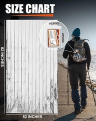 5/10 Pack Emergency Blankets Mylar Thermal Blanket of Gigantic Space Blanket 82