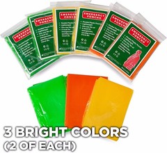 Always Prepared Lightweight Rain Ponchos with Hood – 6 Pack and BOGO Deal –