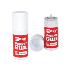 2 Mace POLICE PEPPER GUN Spray REFILL OC Cartridge Pack Kit 4″ INVISIBLE UV DYE