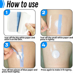 Waterproof Sticker for Freestyle Libre 2/3 Sensor Covers-50 PCS Waterproof for F