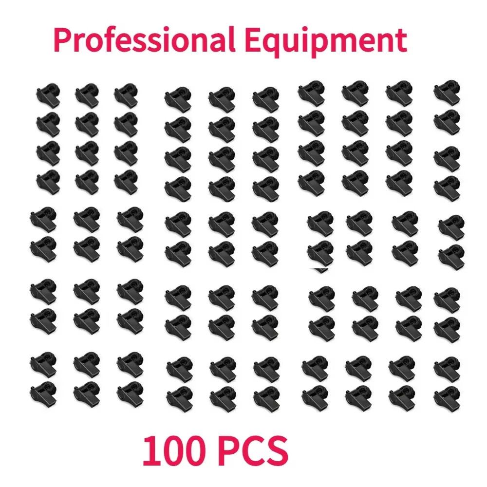 Special Offer Package 100PCS Wholesale High Quality Black Whistle Referee Game H