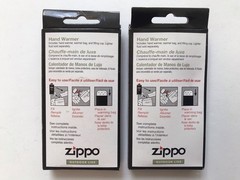 2 Zippo Deluxe Hand Warmers. Chrome with Pouch & Instructions. Never used. New.