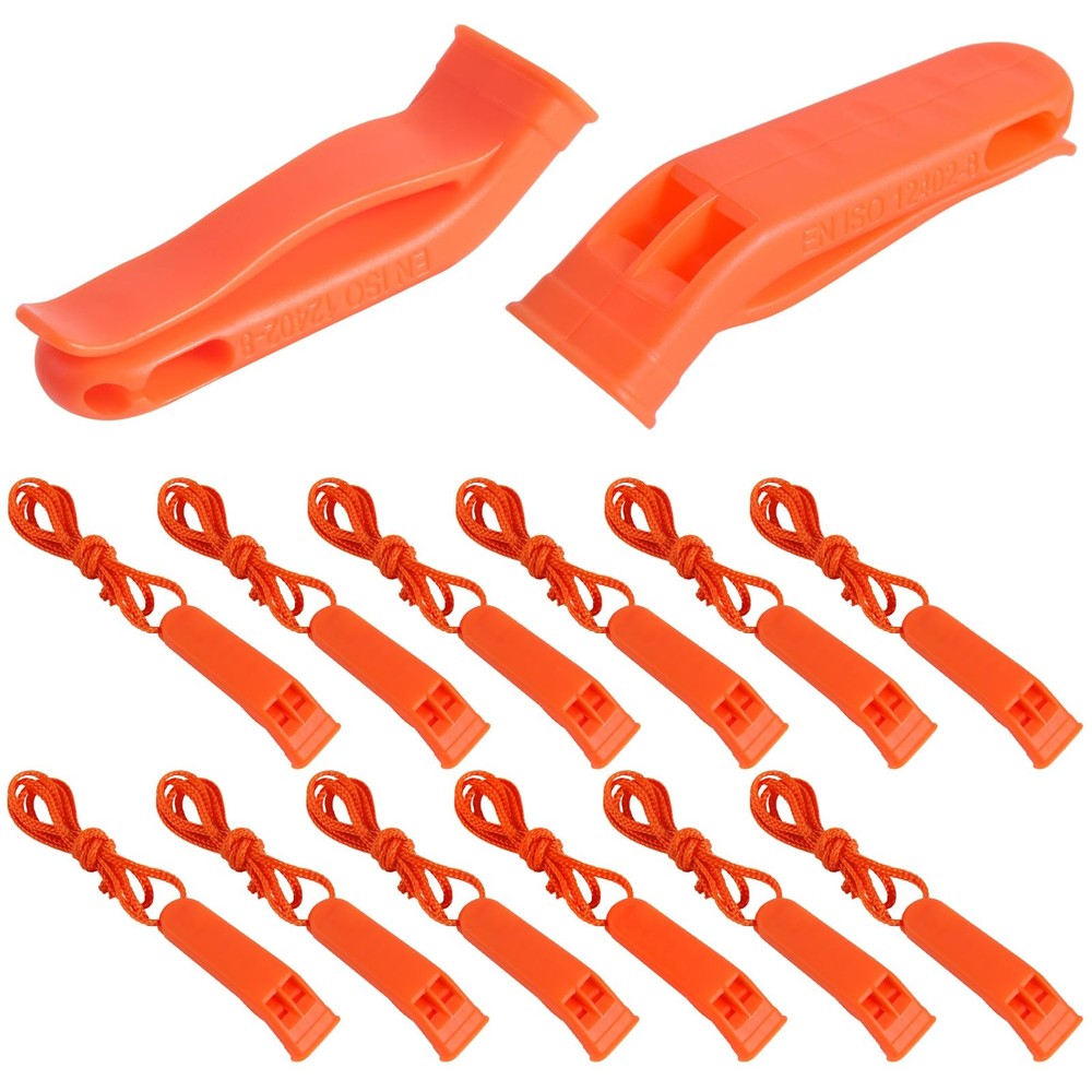 WSSROGY 60 Pack Emergency Whistles Safety with Lanyard 120db Loud Survival Re…