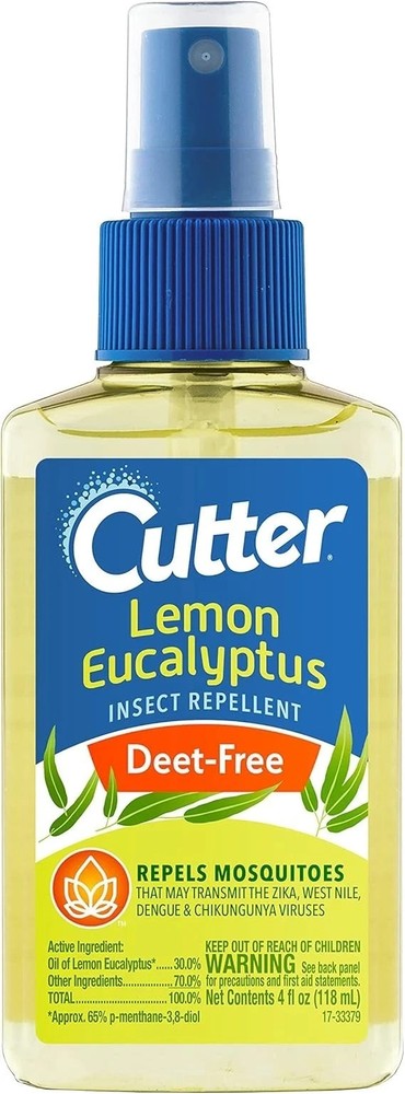 Lemon Eucalyptus Insect Repellent, No DEET Mosquito Repellent, 4 fl Ounce