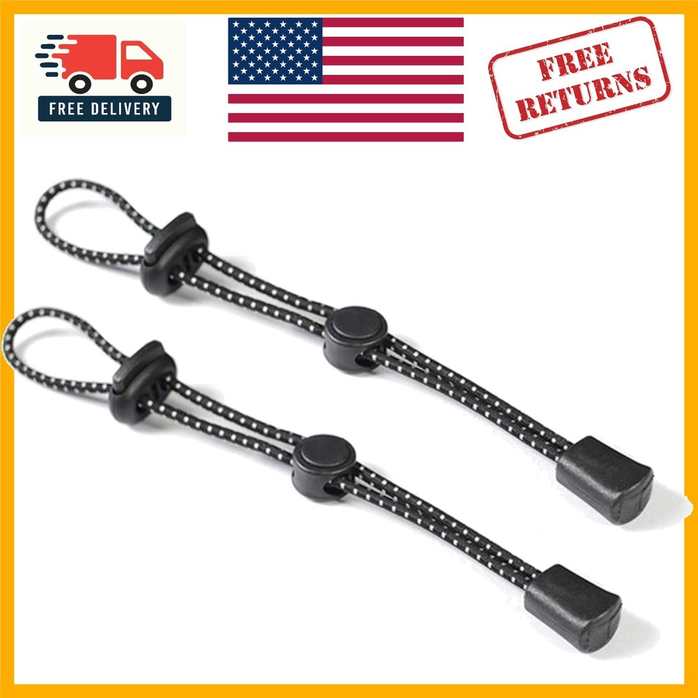 2Pcs Adjustable Black Hiking Pole Holder – Secure Carrying Solution for Outdoors