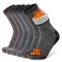 Busy Socks Merino Wool Large-X-Large, 3 Pairs Dark Grey+light Grey+brown