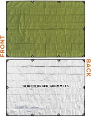 XL Heavy Duty Survival Blanket – Insulated Reflective Thermal Camping Tarp – …