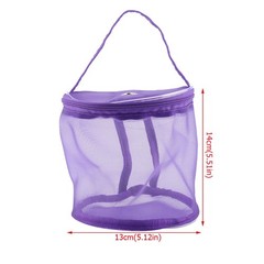 Purple Storage Bag Cylinder Mesh Wool Yarn Exquisite Container Handba
