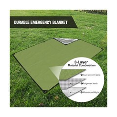 RedSwing Heavy Duty Survival Blanket, Waterproof Emergency Thermal Tarp, Mult…