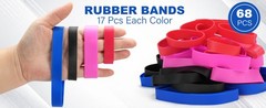 Rubber Bands Assorted Size, 4 Sizes Size84, Size82, Size 94, Size 105, Heavy