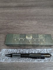 Combat Ready CBR373 Tactical Defense Pen Black Aluminum Survival Tool w/ Box
