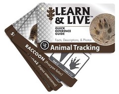 UST Learn & Live Educational Card Set, Animal Tracking
