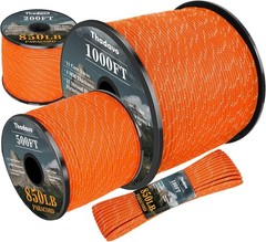 Reflective Paracord Rope 850Ib 50/100/200/500/1000ft 4MM 11 Strand para Cords