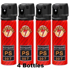 4 Pack Pepper Spray Self Defense Personal Safety Max Strength Security 3.7 fl oz