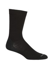 Icebreaker Merino Men’s Lifestyle Fine Gauge Crew Socks, Small, Black