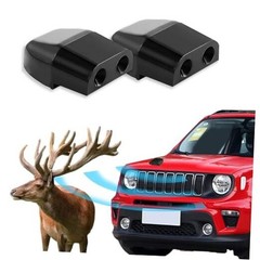 2PCS Black Deer Whistles for Car – Automotive Deer Warning Devices – 2PCS