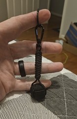 275 Paracord Dice Core Decorative Monkey’s Fist 4-1/2 Inches Long, Key Fob/Chain